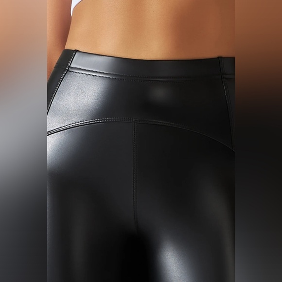 NEW Faux Leather ♦️ High-waisted Leggings - Picture 8 of 11